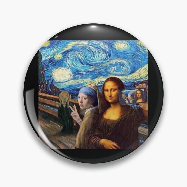 Item preview, Girl with a pearl earing taking selfie designed and sold by starnish.