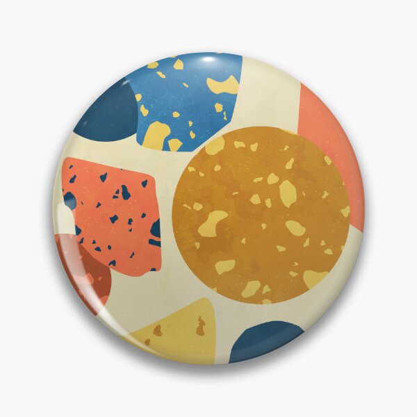 Item preview, amarillo naranja azul terrazo granito piedra designed and sold by Sylvain Combe.