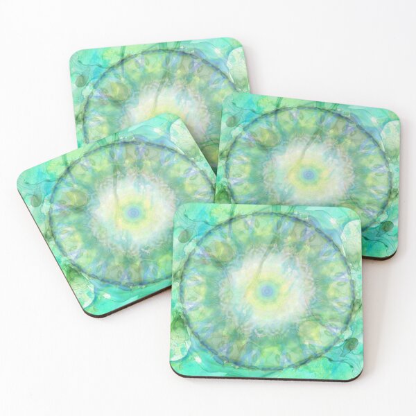 Item preview, Yellow And Green Chakra Aura Colorful Cirlce Art - Sharon Cummings designed and sold by Sharon Cummings Art.