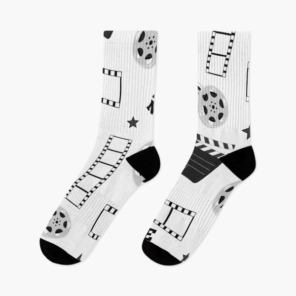 Item preview, Cute Black White Movie Tiled Pattern Decor  designed and sold by roseanger.