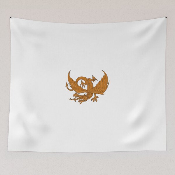 Item preview, Aggressive Dragon Crouching Drawing designed and sold by patrimonio.