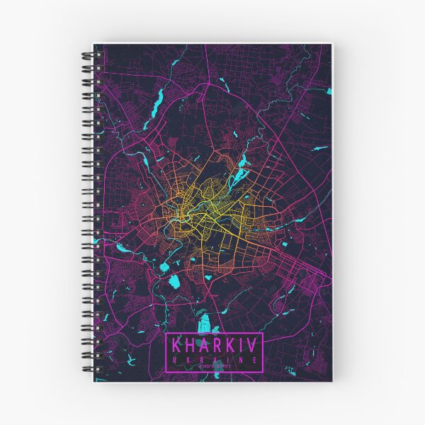 Item preview, Kharkiv City Map of Ukraine - Neon designed and sold by deMAP.