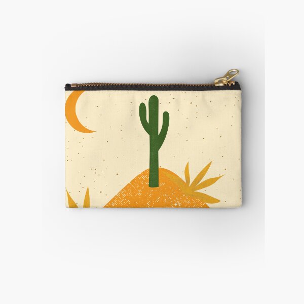 Item preview, Desert chic hills cactus and moon green orange cream and gold, designed and sold by DemonicGloom.
