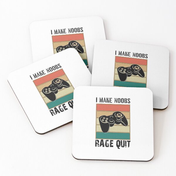 Item preview, retro gamer funny sarcastic Rude Offended saying, I Make Noobs Rage Quit boyfriend girlfriend designed and sold by joygift369.