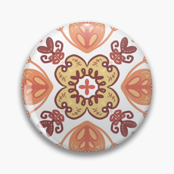 Item preview, Honey mustard floral pattern designed and sold by graetzart.