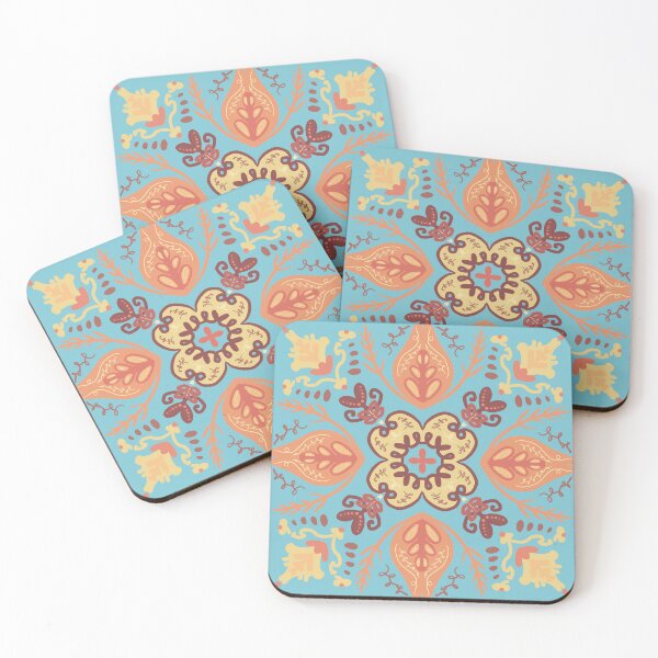 Item preview, Honey mustard floral pattern designed and sold by graetzart.