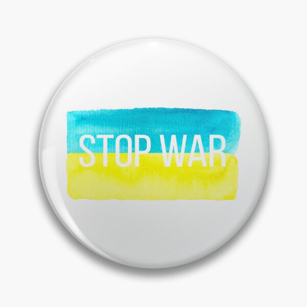 Item preview, Watercolor flag Ukraina stop war designed and sold by Natallia Leanovich.