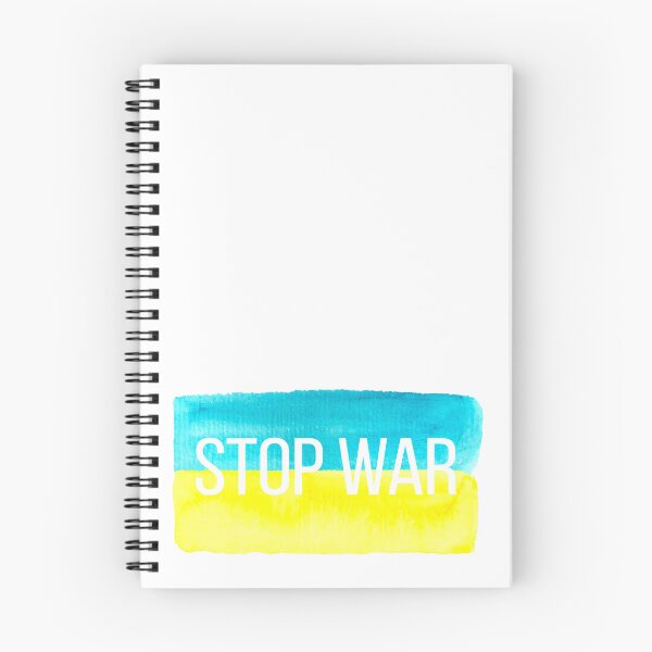 Item preview, Watercolor flag Ukraina stop war designed and sold by Natallia Leanovich.