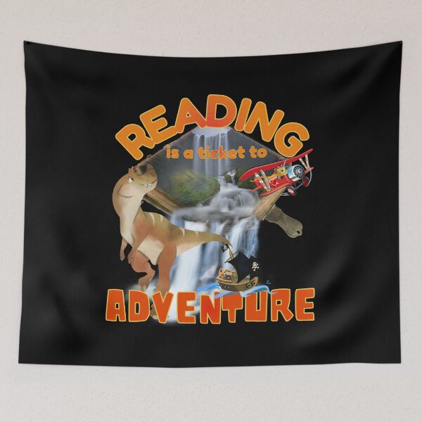 Item preview, Reading Is A Ticket To Adventure 2 designed and sold by my-green-gecko.