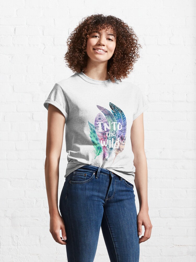 Imagen 4 de 7, Camiseta clásica con la obra Into the wild, diseñada y vendida por weloveboho.