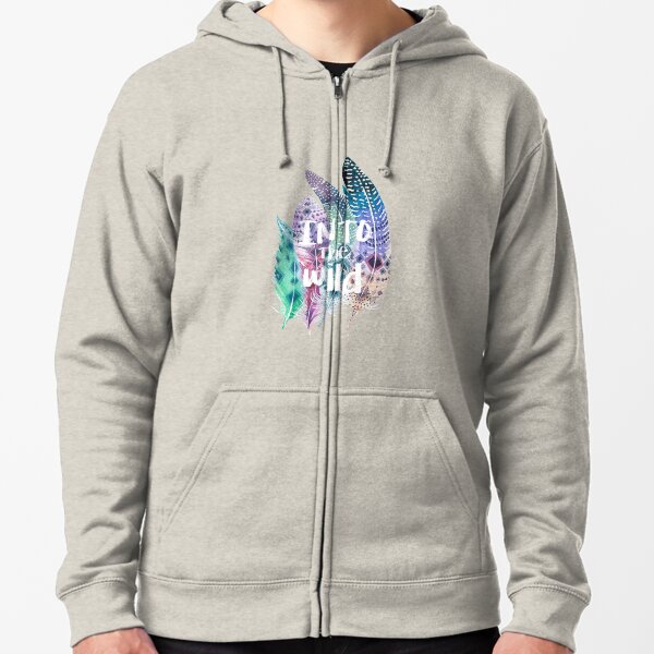 Into the wild Sudadera con capucha y cremallera