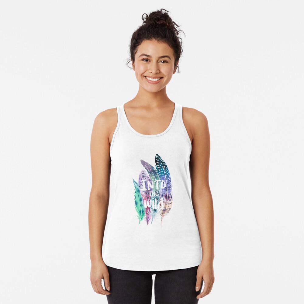 Vista previa del artículo con la obra «Camiseta con espalda nadadora», diseñado y vendido por weloveboho.