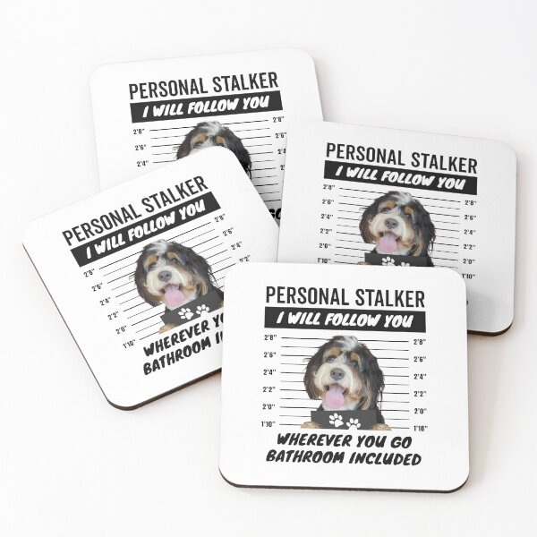 Item preview, Personal Stalker Dog – Bernedoodle designed and sold by More Cute Dogs.