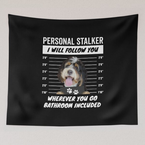 Item preview, Personal Stalker Dog – Bernedoodle designed and sold by More Cute Dogs.