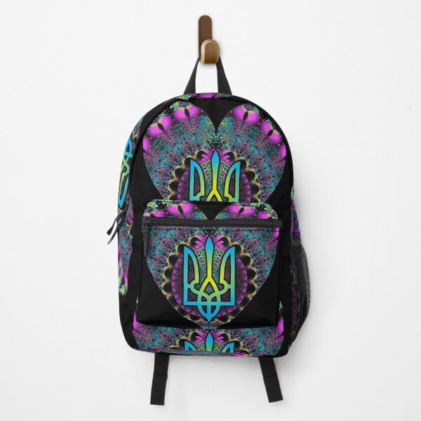 Item preview, Love for Ukraine Heart Shaped Fractal Mandala designed and sold by Warren Paul Harris.