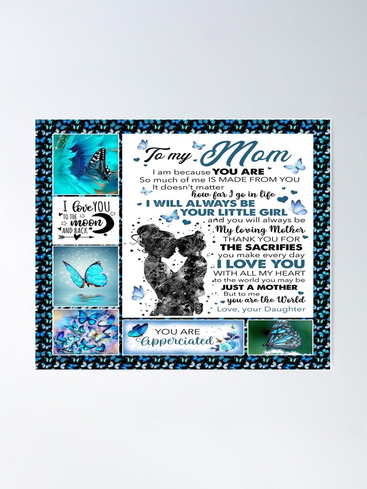 To My Mom I Will Like You For Always Happy Mothers Day Poster, Personalized  Mother Gifts - Allsoymade