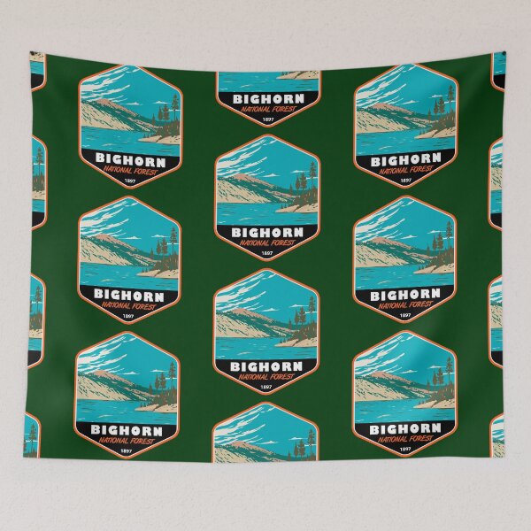 Item preview, Bighorn National Forest Wyoming Badge designed and sold by KrisSidDesigns.