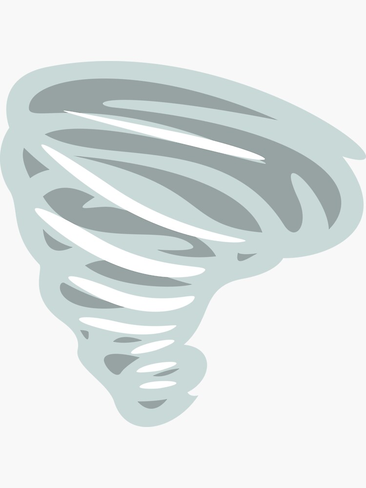 Thumbnail 3 von 3, Sticker, Emoji-Tornado-Zeichen designt und verkauft von roarr.