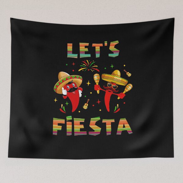 Item preview, Let's Fiesta Hot Peppers Cinco de Mayo Mexican designed and sold by ZiesMerch.