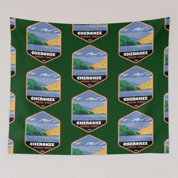 Artikelvorschau, Cherokee National Forest Tennessee-Abzeichen entworfen und verkauft von KrisSidDesigns.