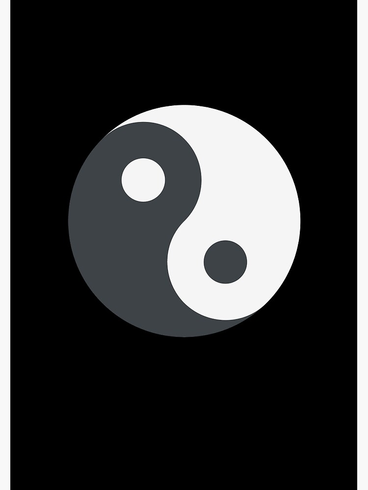 Symbole Emoji Yin et Yang Cahier spirale