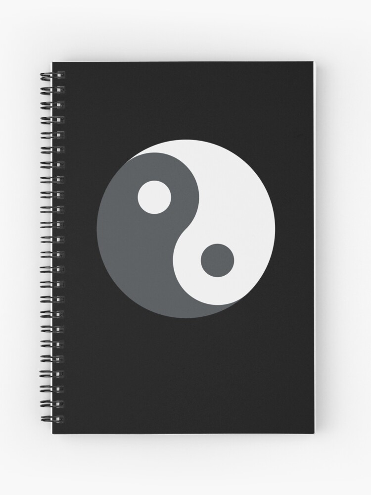 Symbole Emoji Yin et Yang Cahier spirale