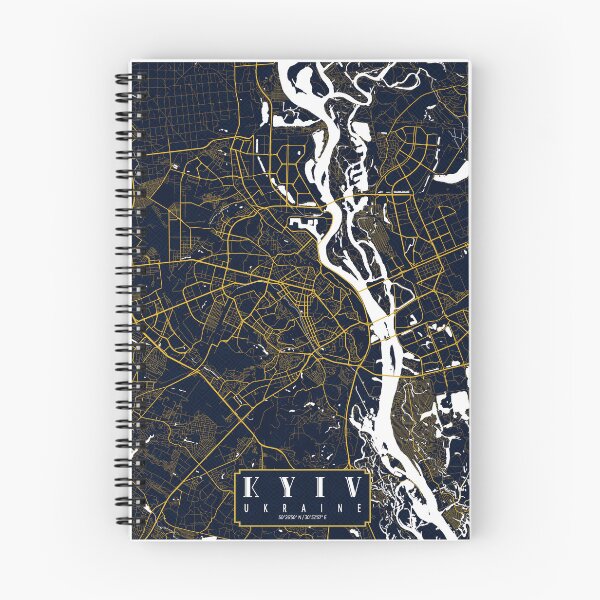 Aperçu de l'œuvre Plan de la ville de Kiev de l'Ukraine - Or Art Déco créée et vendue par deMAP.