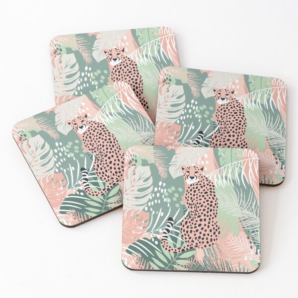 Item preview, Tropical Amazonian Floral Cheetah Prints designed and sold by meggydesigns.