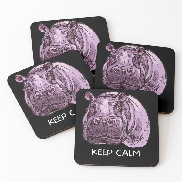 Item preview, Keep calm cute hippo purple funny animal of Africa designed and sold by Strale25kv.