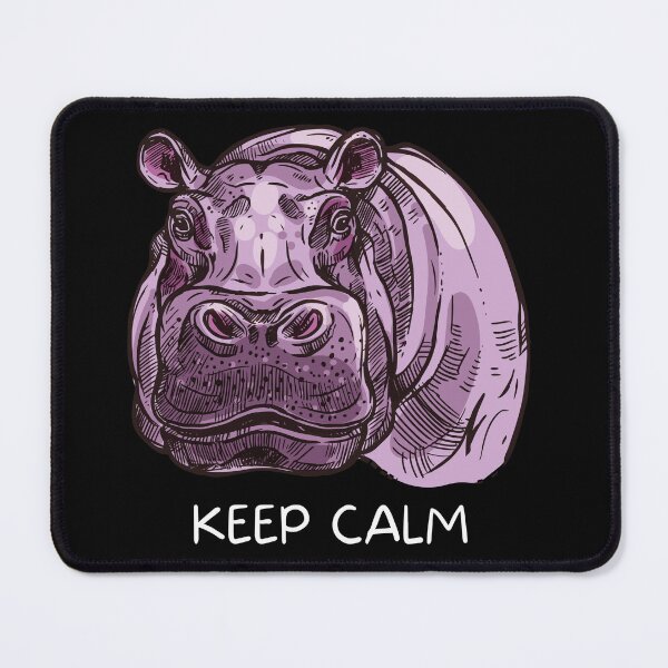 Item preview, Keep calm cute hippo purple funny animal of Africa designed and sold by Strale25kv.