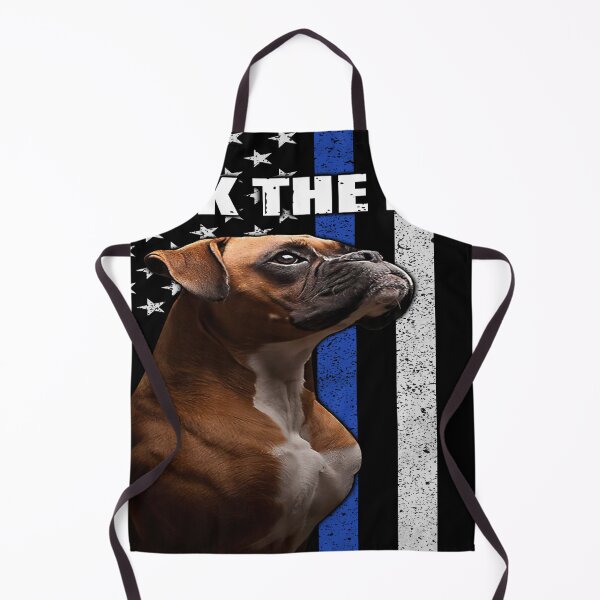 Item preview, Back The Blue - Boxer Flag - Boxer Dog Lover designed and sold by christinecather.