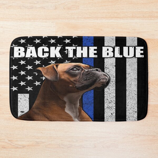 Item preview, Back The Blue - Boxer Flag - Boxer Dog Lover designed and sold by christinecather.