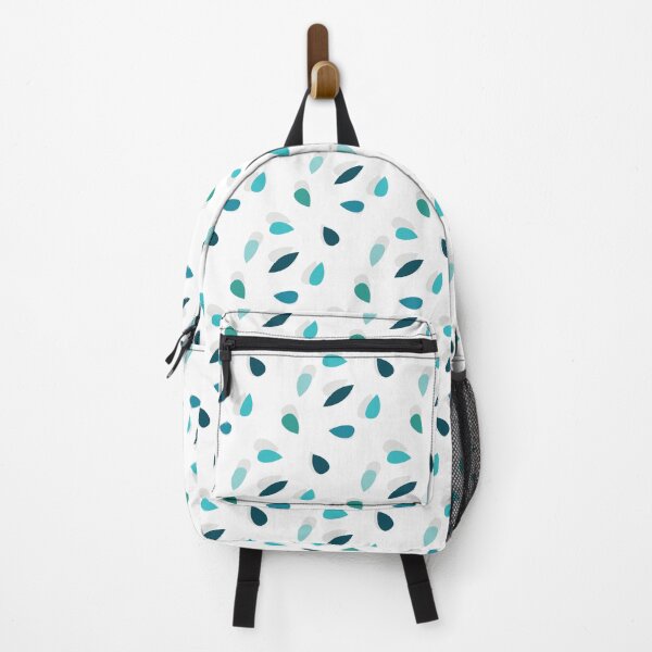 Item preview, minimalist leaves pattern with aqua tone. Samless background designed and sold by toomi123.