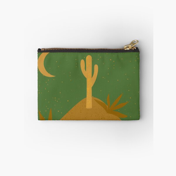 Item preview, Desert chic hills cactus and moon green cream and gold, designed and sold by DemonicGloom.