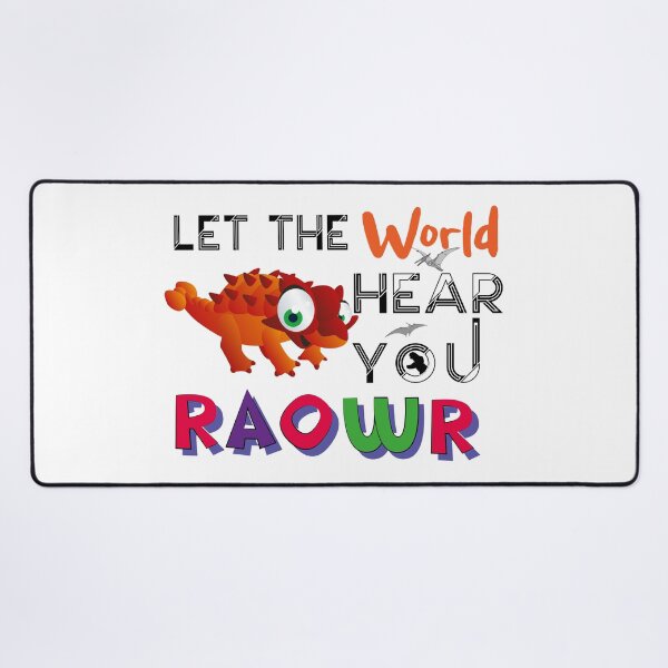 Item preview, Let The World Hear You (Roawr)-Funny Dino designed and sold by podekom.