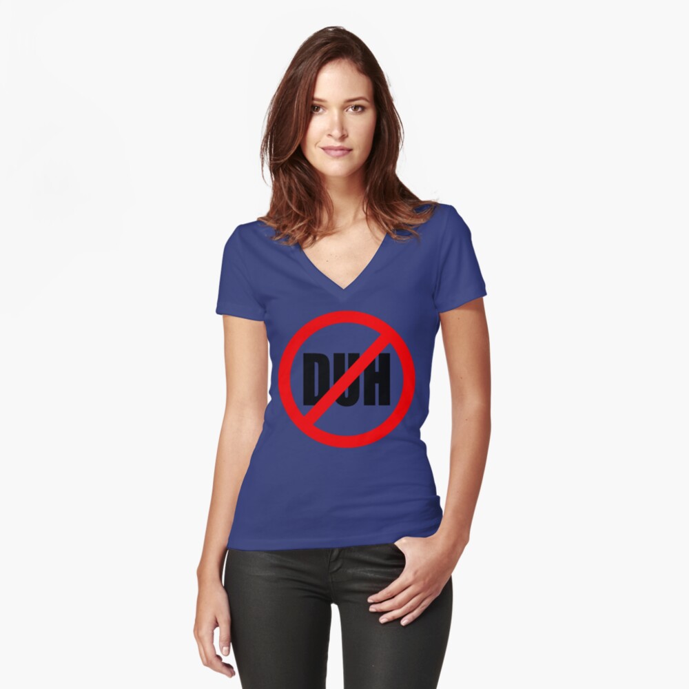 Item preview, Fitted V-Neck T-Shirt designed and sold by wdechand.