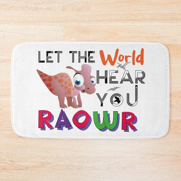 Item preview, Let The World Hear You (Roawr)-Cute Dinosaur designed and sold by podekom.
