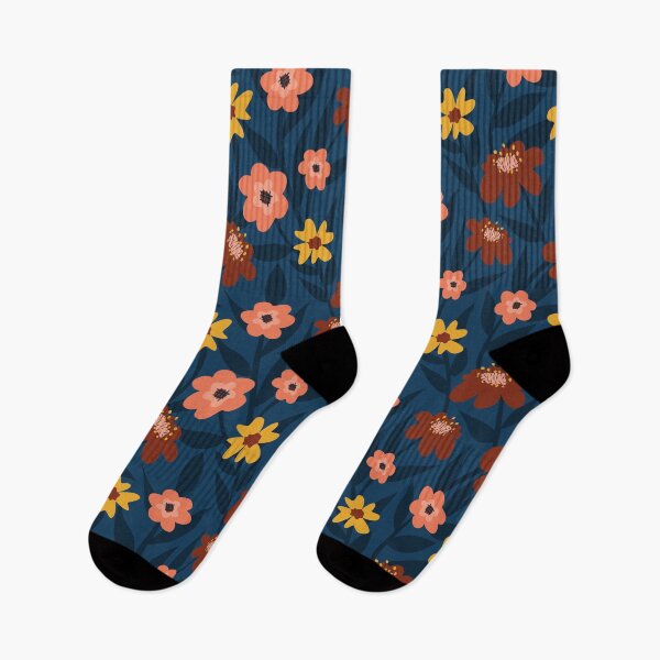 Item preview, Ditsy Floral Pattern on Dark Blue designed and sold by amanda-rae.