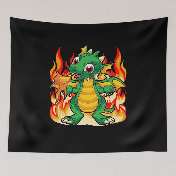 Item preview, Mythical Fire Dragon Fantasy Creature Cute Dragon designed and sold by bestshirtdesign.