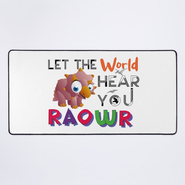 Item preview, Let The World Hear You (Roawr)-Cute Dinosaur designed and sold by podekom.