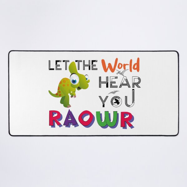 Item preview, Let The World Hear You (Roawr)-Cute Dinosaur designed and sold by podekom.