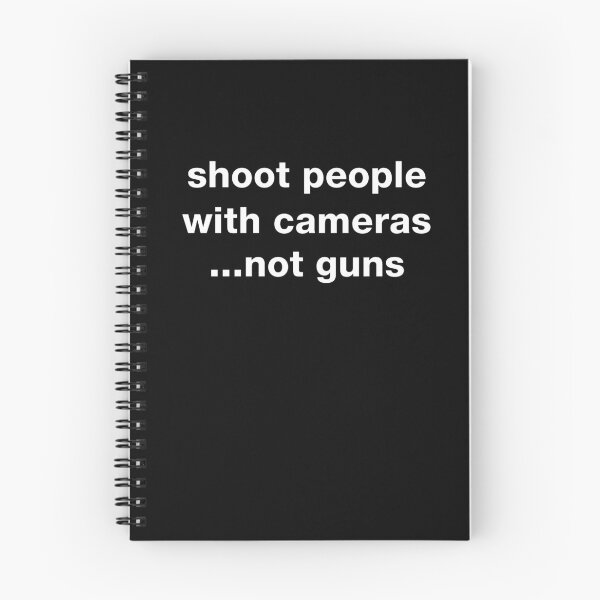 Item preview, Shoot People with Cameras Not Guns (in white) designed and sold by ianlewer.