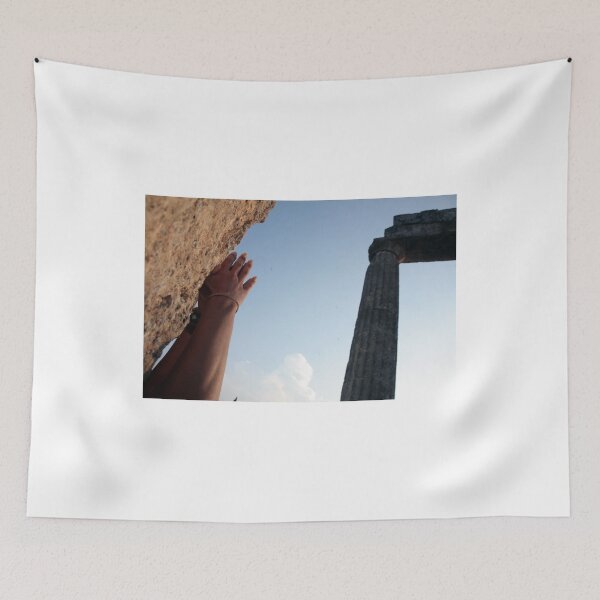 Item preview, Yoga stretching with Ancient Temple in Greece designed and sold by LuminusProject.