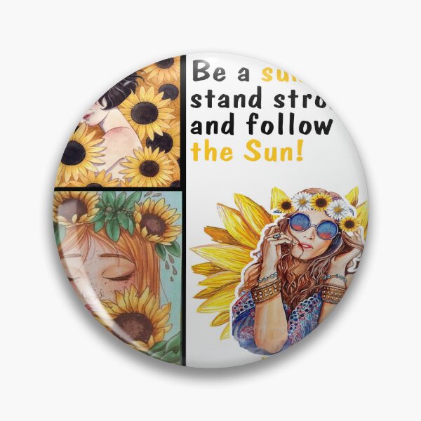 Item preview, Be A Sunflower Stand Strong And Follow The Sun - Sunflower Girl designed and sold by christinecather.