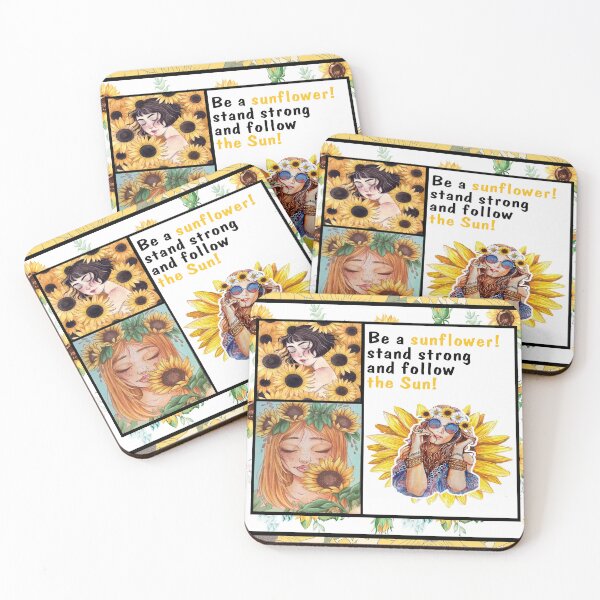 Item preview, Be A Sunflower Stand Strong And Follow The Sun - Sunflower Girl designed and sold by christinecather.