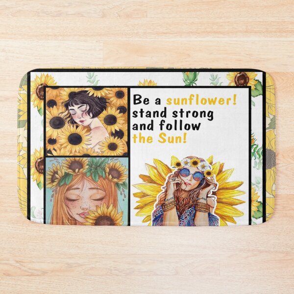 Item preview, Be A Sunflower Stand Strong And Follow The Sun - Sunflower Girl designed and sold by christinecather.
