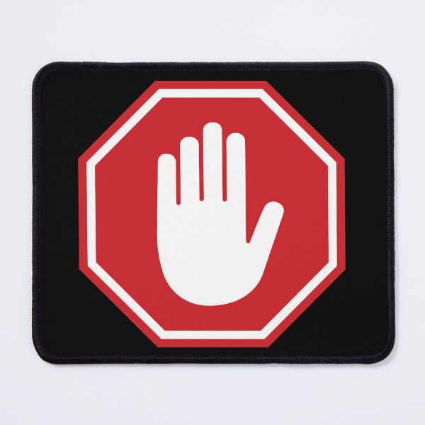Item preview, Stop Hand Sign - Ad Block Plus designed and sold by 10slash1.