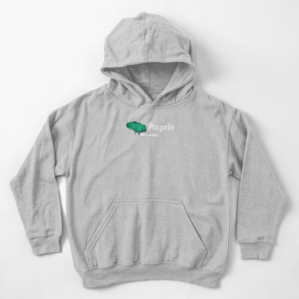 New Palm Angels Sprayed Print Logo Kids Pullover Hoodie