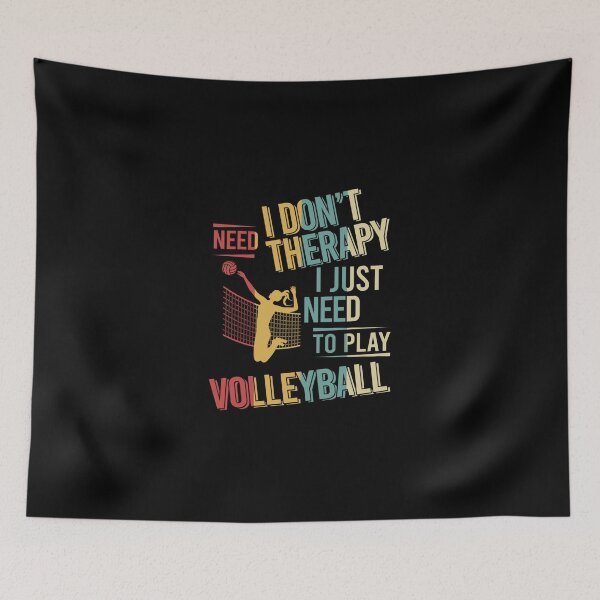 Item preview, I Dont Need Therapy I Just Need To Play Volleyball Vintage Sticker designed and sold by jacksrome6.