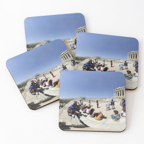 Item preview, Acropolis panorama with tourists during summer designed and sold by LuminusProject.